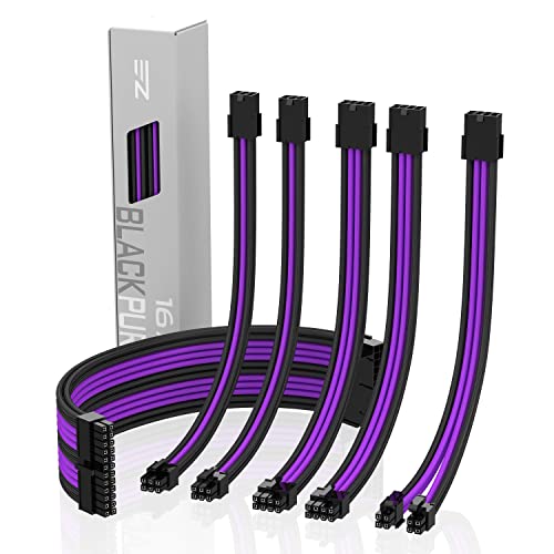 EZDIY-FAB PSU Cable Extension Kit Black Purple