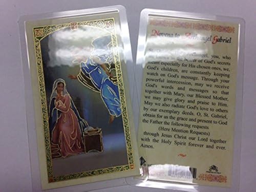 Holy Prayer Cards for The Prayer to The Archangel Gabriel in English ...