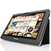 MoKo Lenovo Ideatab S6000 Case - Slim Folding Cover Case for Lenovo Ideatab S6000 10.1-Inch Android Tablet, Black