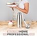Stainless Steel Whipped Cream Dispenser by SWEETNIK – Professional 500ml Cream Whipper , Large Siphon with 3 Various Nozzles, Cleaning Brush, e-Recipes