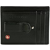 Alpine Swiss Men's Leather Money Clip Front Pocket Wallet