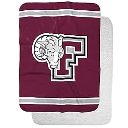 Fordham University Primary Logo Stripes Sherpa