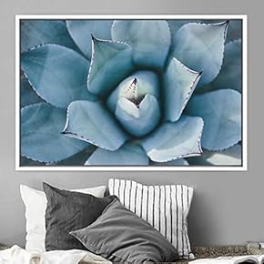 signwin Framed Canvas Wall Art Blooming Closeup Botanical...