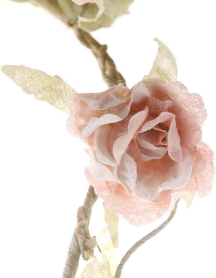 Sass & Belle 2 x Rose Garland Light Pink, 165cm