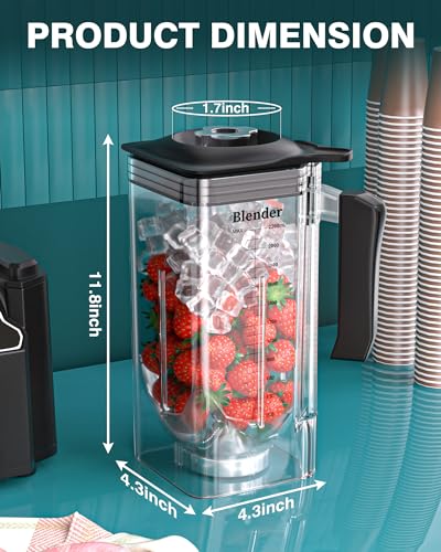 WantJoin Vasos de Licuadora Comercial Profesional, SOLO para WantJoin K90 Protector de Licuadora Carcasa Silenciosa de Sonido 2200W Industriales Fuerte y Silenciosa Potencia de Grado Profesional