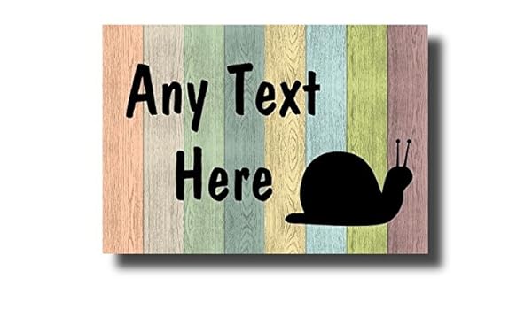 Madera Pastel caracol personalizado Jumbo imán para nevera: Amazon ...