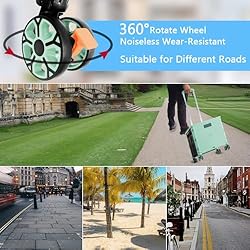 Foldable Utility Cart Folding Portable Rolling