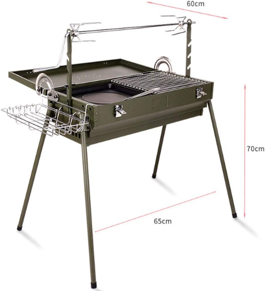 Review ZJJ& Barbecue Grill Outdoor MultiPurpose Grill Can Be Rotated