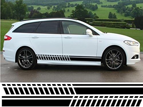 Neographic FORD MONDEO SIDE STICKER GRAPHIC DECAL STRIPES (Orange)