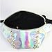 Flada Fashion Rivet Hologram Laser Fanny Pack Bum Bag Purse Waist Bag Silver
