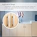 EUDEMON Invisible Button Cabinet Locks with Used on cupboards, bookcases Easy Installation with No Drilling Required (3)
