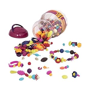 Image of B. Toys - (500-Pcs) Pop Snap Bead Jewelry - DIY Jewelry Kit for Kids