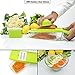 B. WEISS mandoline slicer Cuts Fruits & Vegetables, Straight & Julienne-Vegetable Slicer - Food Slicer - Vegetable Cutter with 5 Interchangeable Blades