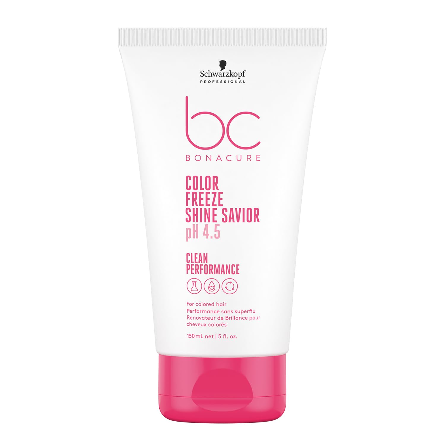 Schwarzkopf Professional Bonacure Color Freeze Shine Savior Hair Serum For Colored Hair Vegan Care Complex pH 4.5 Zero Fade Extra Shine Long Lasting Color Vibrancy Nourishing Smoothing 150 ml