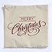 Wonder4 Sofa Pillow Case, Merry Christmas Decorative Pillow Cover 18 x 18 Cotton Linen Fabric (I)