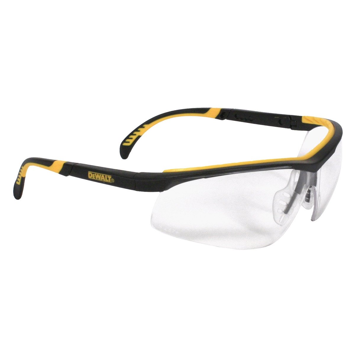 DEWALT Dewalt DPG55-11C Clear Anti-Fog Protective Safety Glasses with Dual-Injected Rubber Frame and Temples