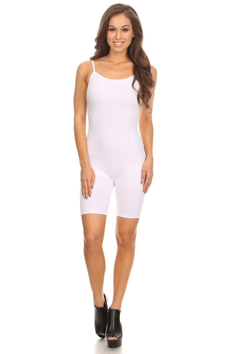 Stretch Cotton Bodysuit Womens Teamwear Metallic and Cotton Camisole