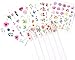 Nail Art Stickers Supplies Nail Decals for Women 24 Sheets Water Transfer Nail Tattoo Stickers Rose Flower Cactus Leaf Summer Series Design Manicure Tips Acrylic Nail Art Decorations Accessories