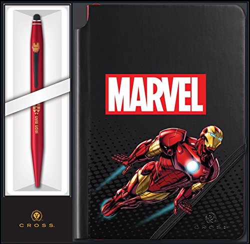 Cross Tech2 Marvel Iron Man Ballpoint Pen with Stylus & Journal Gift Set (AT0652SD-11/1)