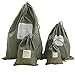 shouldbuy 4 Pieces Waterproof Travel Drawstring Bag Shoe Laundry Underwear Makeup Storage Pouch