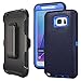 Galaxy Note 5 Case Defender,Harsel Belt-Clip Armor Shock Absorbing Heavy Duty Impact Resistant Full-Body Protective Cover Case w/Clear Screen Protector & Holster for Samsung Galaxy Note 5 (Navy)
