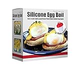 Cuisinette 6 Pack Egglettes EggCooker, Hard & Soft yolk maker from Non Stick Silicone material,No Shell,Boiler,Poacher, and Steamer