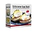Cuisinette 6 Pack Egglettes EggCooker, Hard & Soft yolk maker from Non Stick Silicone material,No Shell,Boiler,Poacher, and Steamer