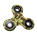 Amalen Fidget Toy Hand Spinner Camouflage, Stress Reducer Relieve Anxiety and Boredom Camo Green