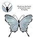 LIFFY Metal Butterfly Wall Decor - Outdoor Garden Fence Patio Art - Glass & Metal Butterfly Decor Gifts for Women