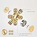 LEDLampsWorld Brass Fidget Spinner Toy with Stainless Steel Bearings Grow in Dark, 6 Sided Anti Fidgets Spinners Toys