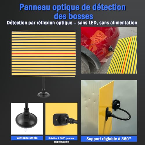 PDR TOOLS Car Paintless Dent Repair Kit - Body Dent Repair Tools with Hammer Puller, Suction Cups & Accessories, Body Repair Kit for Metal Surfaces