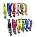 PACCOMFET 12 Pcs Breakaway Cat Collar Nylon Reflective Cat Collar with Bell, Multicolor, Safe and Durable