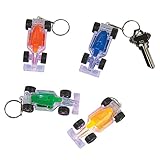 Light-Up Race Car Key Chains (12 Pack) Assorted Colors.