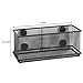 MyGift Magnetic Storage Bin, Mesh Metal Office Whiteboard Supply Organizer Basket, Black