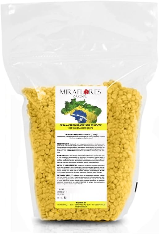 Professional Hair Removal Wax Beans Brazilian Yellow Depilatory 1 Kg - Kickkick