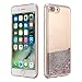 ESEEKGO Case Compatible iPhone 7 Plus, ESEEKGO Floating Liquid Case Compatible with iPhone 7 Plus Soft Cover TPU Bumper Bling Bling Case (Silver)