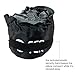 EcoTek Outdoors Compact Inflatable Camp Travel Pillow + Bonus 11-in-1 Wallet Multitool Survival Card [Black]