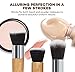 Makeup Brush Set Suntop12 Pcs Professional Bamboo Handle Premium Synthetic Cosmetics Face Eye Shadow Eyeliner Foundation Blush Lip Powder Liquid Cream Brush Handmade Makeup Brushes Kit（Black Case Bag）
