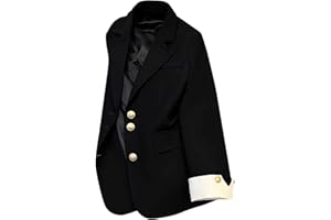 Womens Casual Blazers Long Sleeve Double Breasted Notch Lapel Work Office Business Fall Blazer Jackets with Pockets