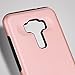 Asus ZenFone 3 Case ZE520KL, DoubleK Hybrid Heavy Duty Armor Hard Plastic PC + Soft TPU Shockproof Protection Defender Case for Asus ZenFone3 5.2 Inches (Rose Golden)