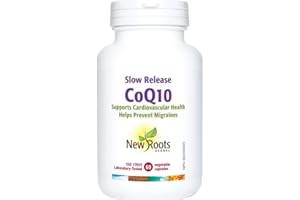New Roots Herbal - CoQ10 Supplement (100mg) Slow Release Capsules - Ubiquinol Coenzyme Q10 (60 Capsules)