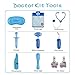 Doctor Kit Pretend Play Doctor Playset Electronic Stethoscope Durable Carrycase with 16 Medical Accessories Role Play Game for Early Education For Kids 3 4 Years Old