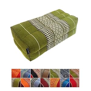 Collumino® Traditional Thai Kapok Yoga Support Block Cushion Meditation Pillow size 35 x 15cm