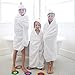 Puj– Big Hug, Fitted Kids Towel with Pockets, Thick and Ultra Soft Kids Bath Towel with Hanging Tab, Machine-Washable Hooded Towel for Kids, ‎3.5 x 10 x 10 inches, White