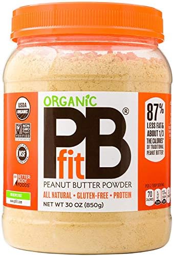 LIMITED EDITION - PBfit All-Natural Organic Peanut Butter Powder, Powdered Peanut Spread from Real Roasted Pressed Peanuts, 8g of Protein