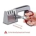 Knife Sharpener, 4 in 1 Knife & Scissors Sharpener,sharpens Dull Knives And   Scissors Safe Efficient And Easy To Use,Black