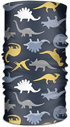 DahelinG Unisex Stylish Dinosaur Cartoon Quick Dry Microfiber Headwear Outdoor Magic Bandana As Neck Gaiter Head Wrap Headband Scarf Face Mask Ultra Soft Elastic One Size