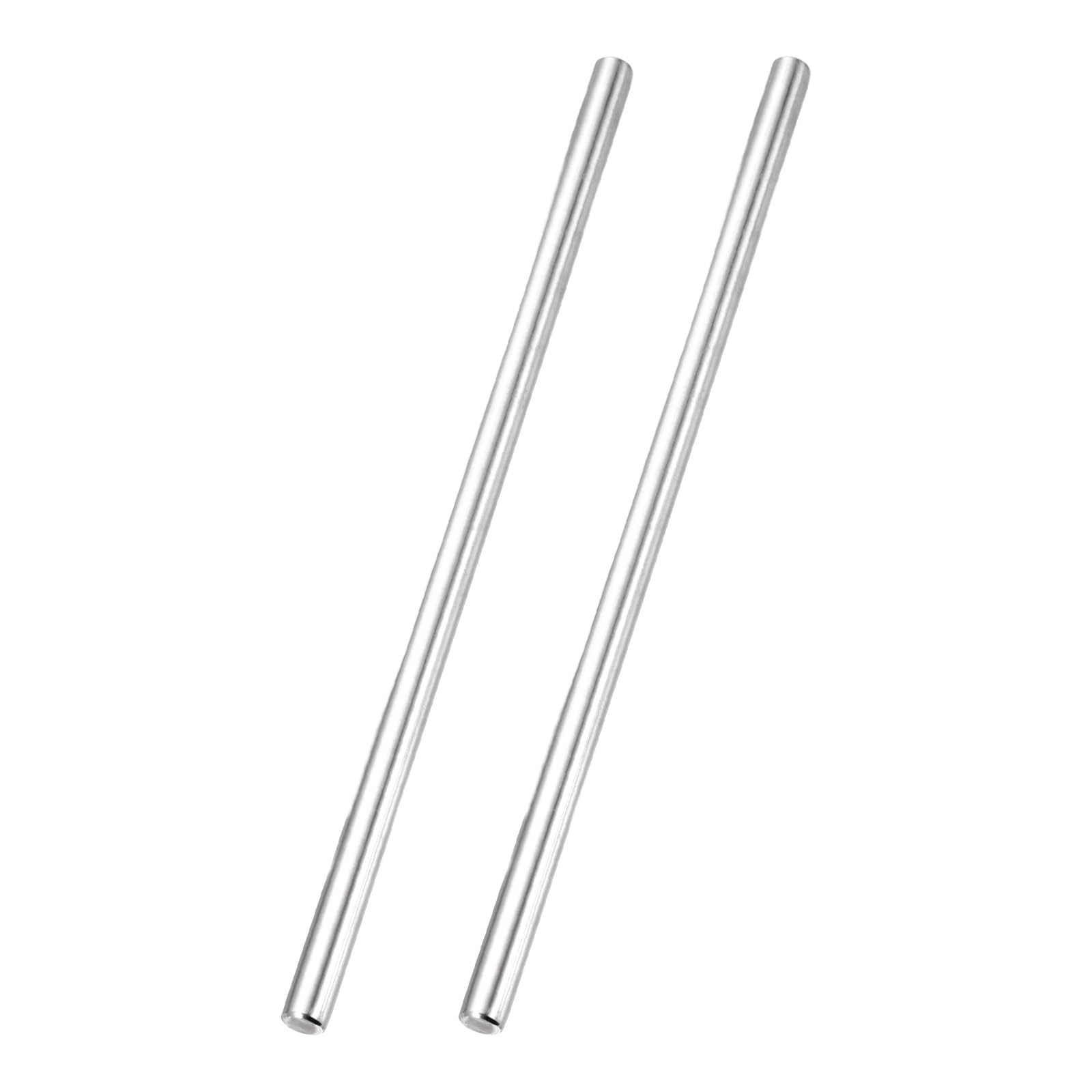 sourcing map 2 Pack RC Wheel Axle Pin, 8x200mm Steel Hex Wheel Hub Nut Pin Replacement for DIY RC Car Truck Boat Helicopter Model Part, Silver