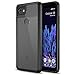 Trianium CLARIUM Series Case for Google Pixel 2 XL (2017) Premium Pixel 2 XL Phone Case Clear Cover [Shock Absorption TPU +PC Back] Reinforced Corner Cushion/Scratch Resistant Protection -Black/Clear