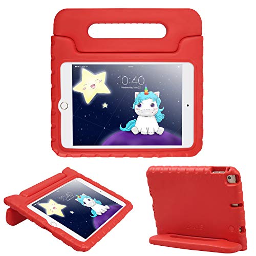 HDE iPad Mini 5 Case (2019 Release) - Protective Shockproof Cover for Kids Compatible with New 5th Generation Apple iPad Mini 5 and 4th Generation iPad Mini 4 (2015-2018) - Red